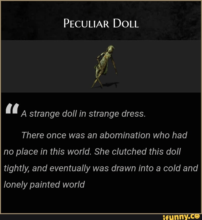 clay chambers recommends Peculiar Doll