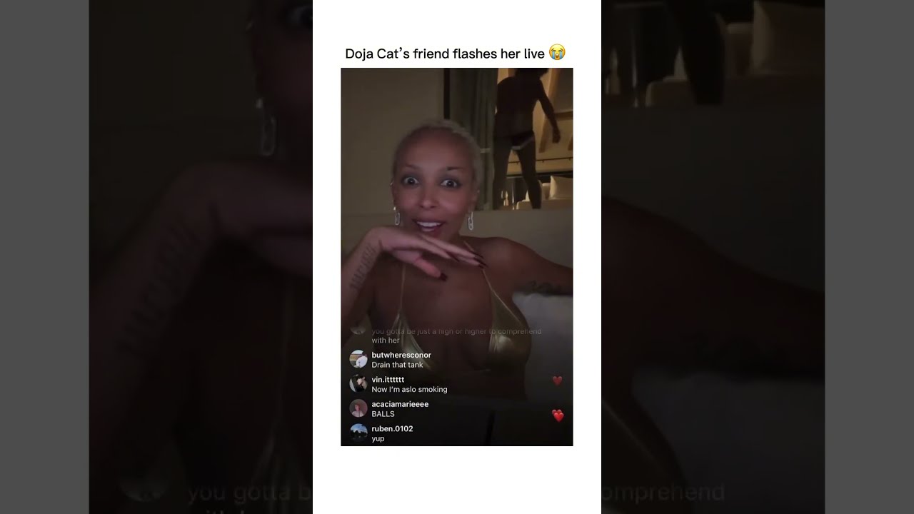 brat attack share instagram live flashing photos