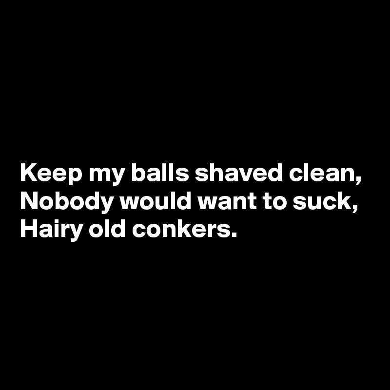 hairy balls suck