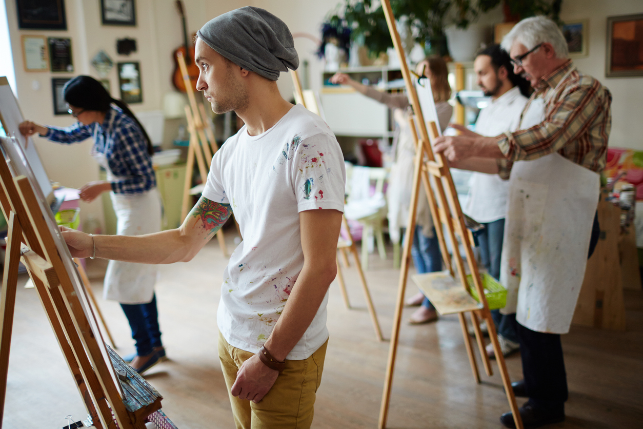 art class nude male model