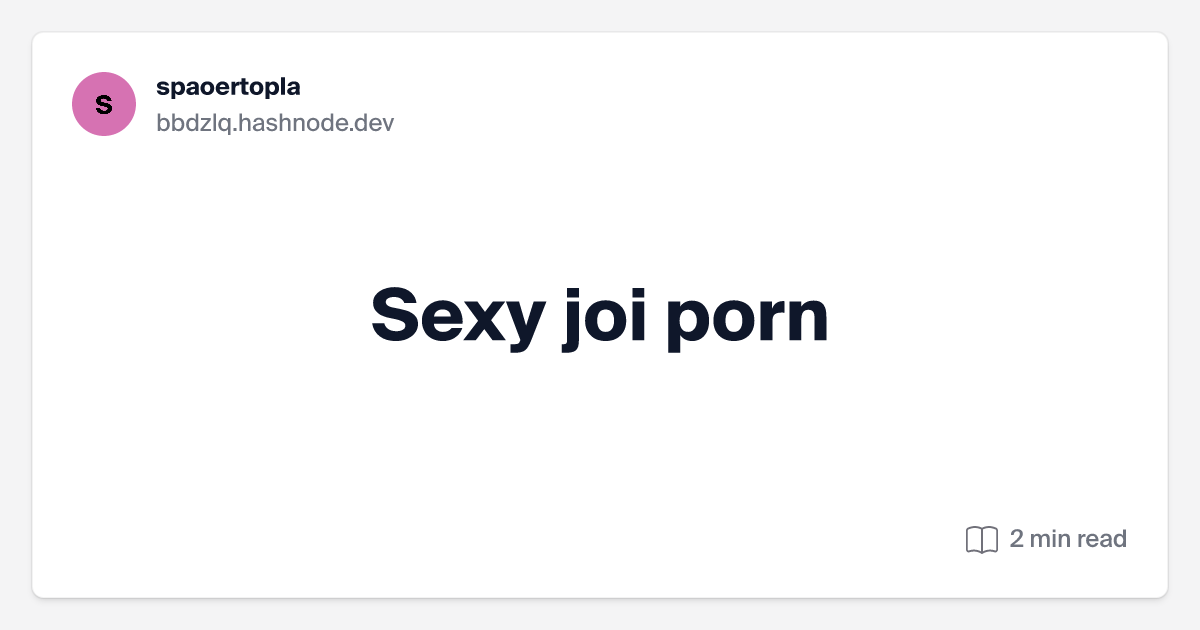 craig buckby recommends what is j o i porn pic