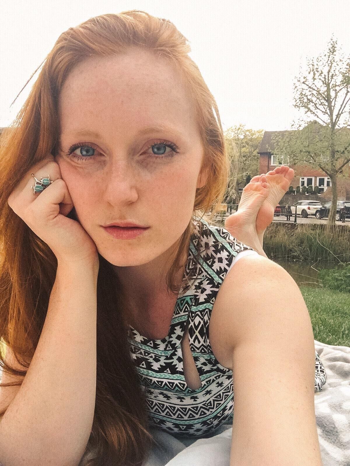 red head feet joi - female car masturbation indica monroe lesbian