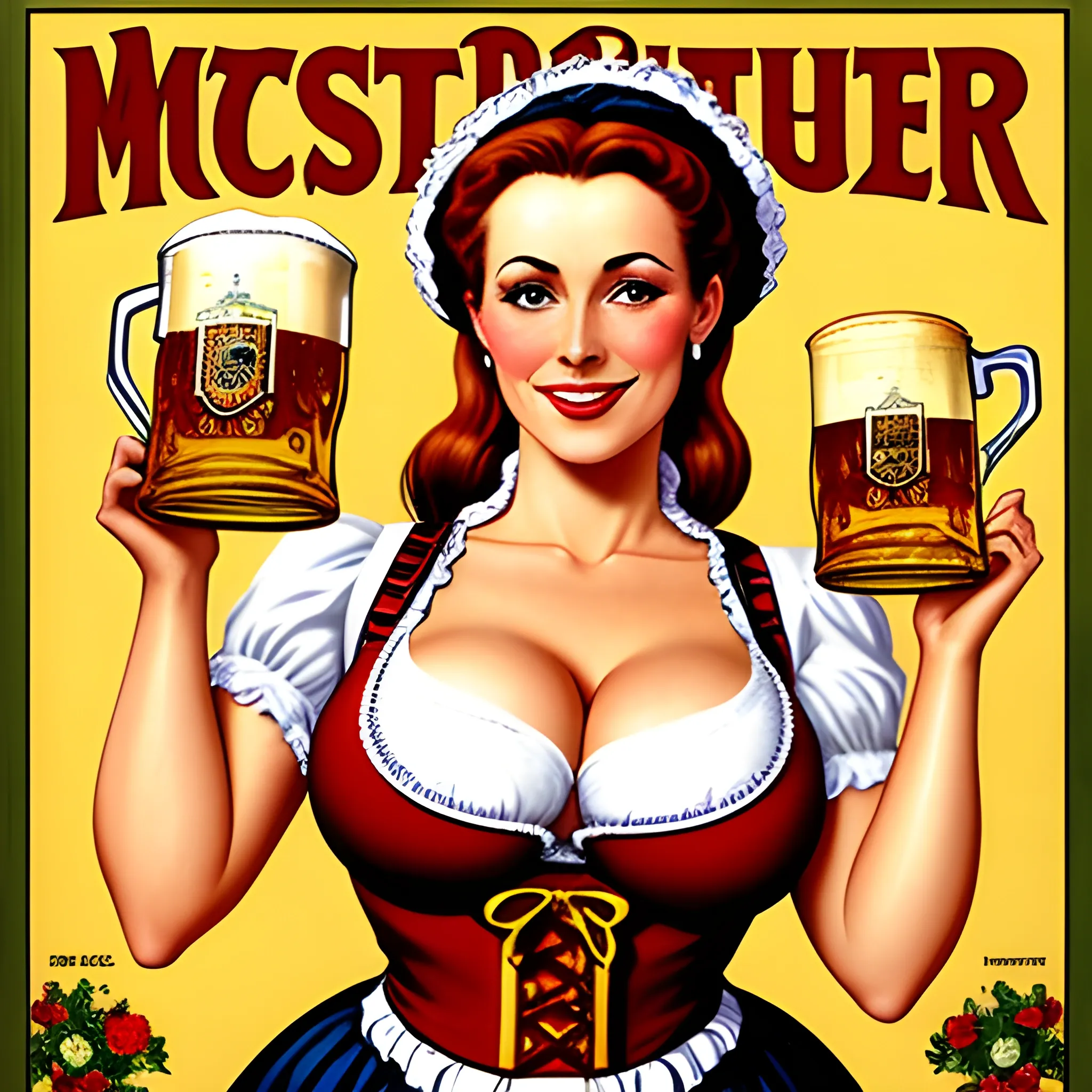 big boobed waitress