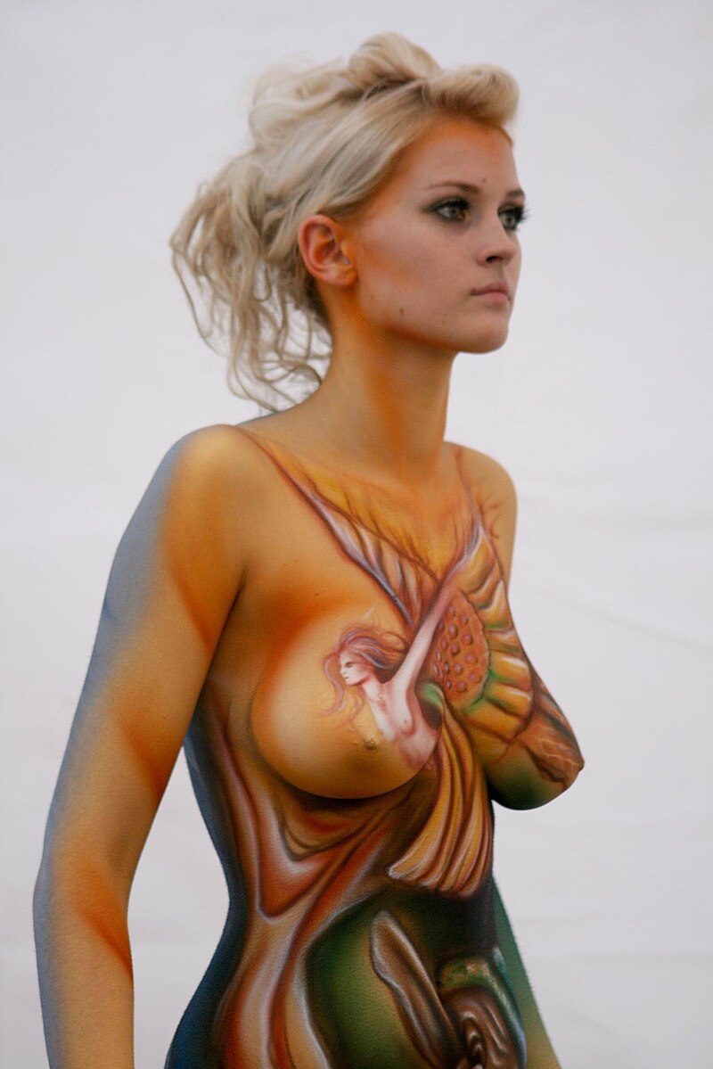 becca ogle add nude female bodypaint photo