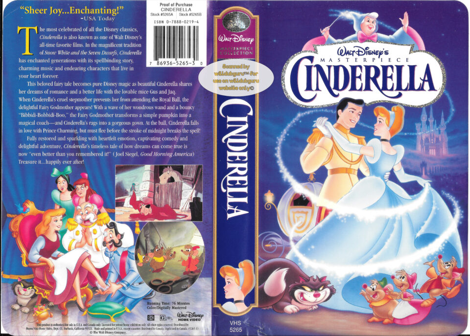 cinderella 1995 vhs