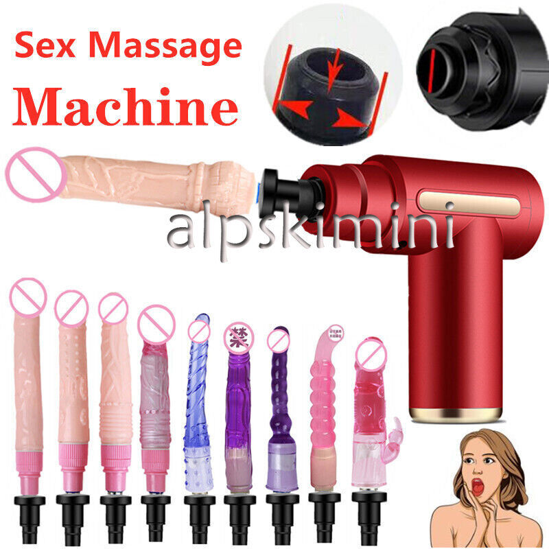 Massage Gun Dildo and spitting