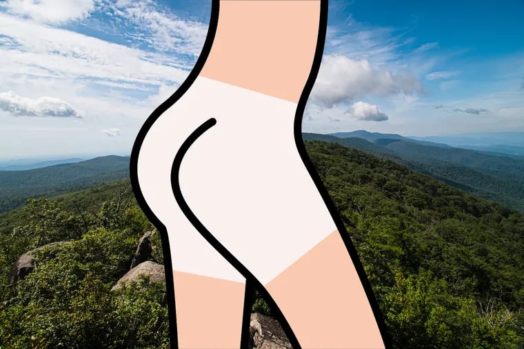 nude hiking